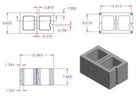 D10816-1533 Square Core Left Hand