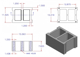 D12816-1248 Square Core Stretcher