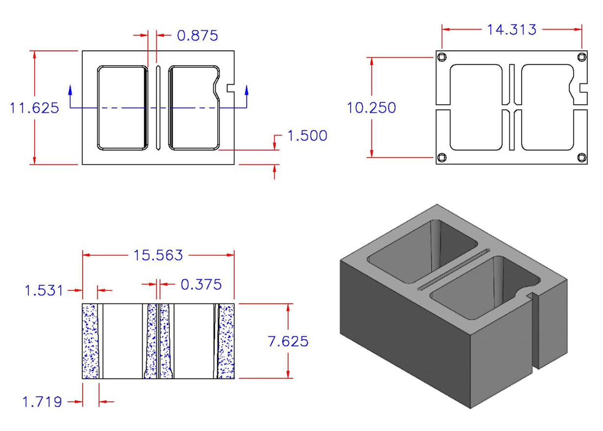 D12816-1544 Square Core Right Hand