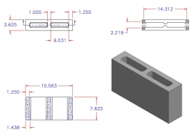 D4816-1145 Square Core Plain End