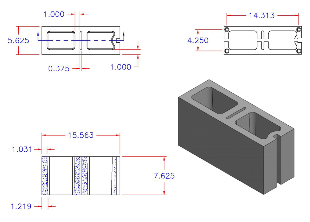 D6816-1566 Square Core Bubble Sash