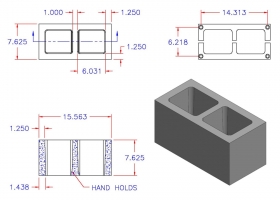 D8816-1101 Square Core Plain End