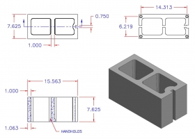 D8816-1408 Square Core Bubble Sash