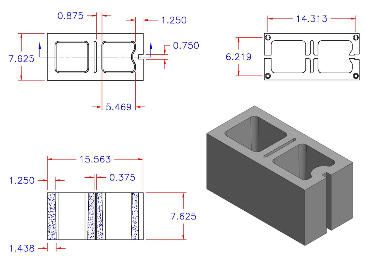 D8816-1587 Square Core Bubble Sash