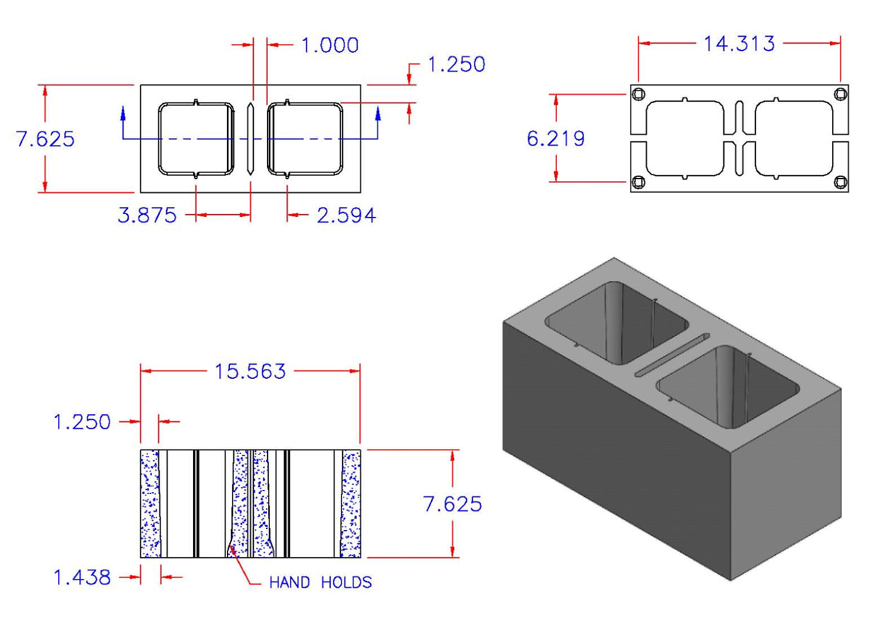 D8816-1933 Square Core