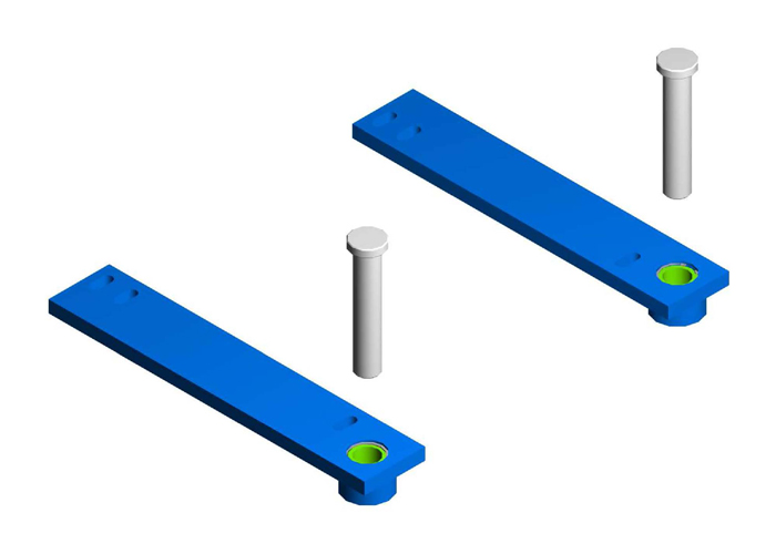 Guidance System Lower Support Bars and Pins