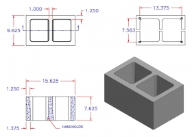 DC10816-1115 Square Core Plain End 