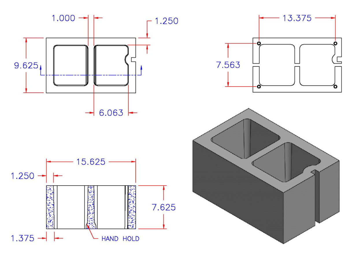 DC10816-1416 Square Core Right Hand DC10816-1416 Square Core Right Hand
