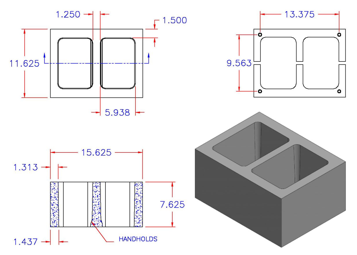 DC12816-1115 Square Core Plain End