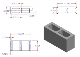 DC6816-1110 Square Core Plain End