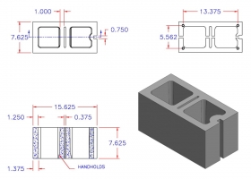 DC8816-1501 Square Core Bubble Sash