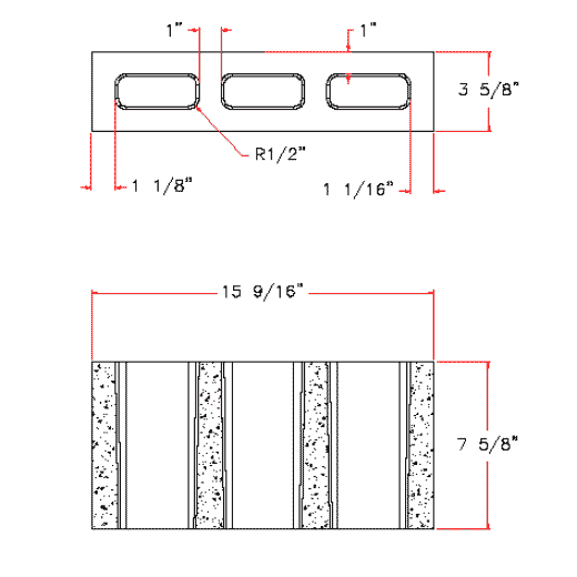 Standard 4" Block D4816-1106