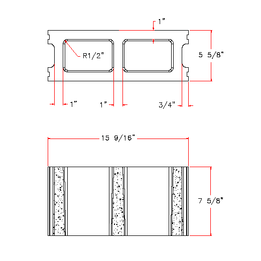Standard 6" Block D6816-1237