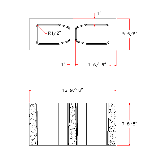 Standard 6" Block D6816-2102