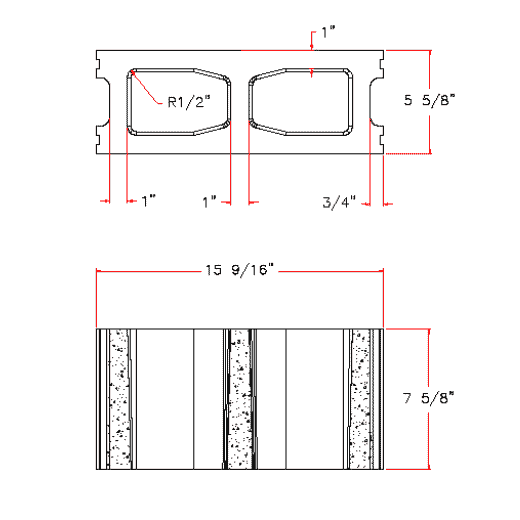 Standard 6" Block D6816-2282