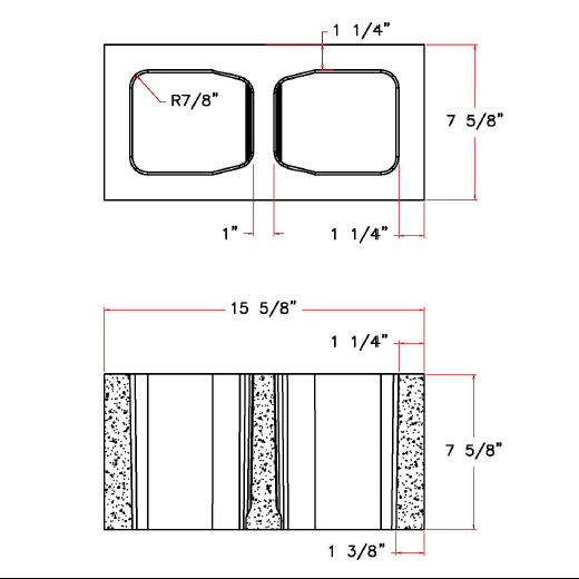 Standard 6" Block - DC6816-2120