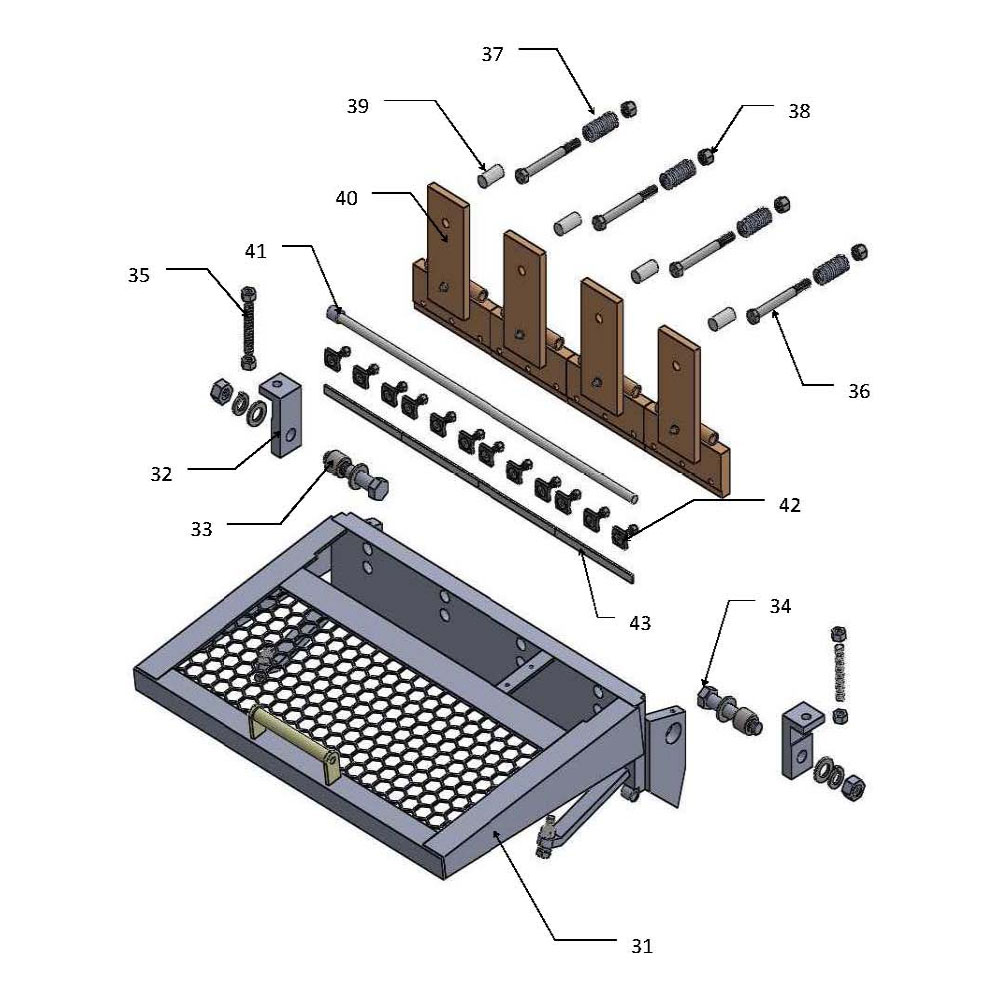 CPR 100 Pallet Scraper Head Parts